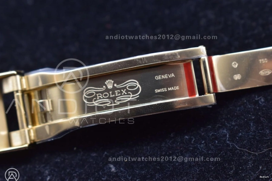 Best V2 116519 Case Rubber Strap 904L SA4130 Gold Daytona Black Clean SS Edition On 1:1 Dial 0418